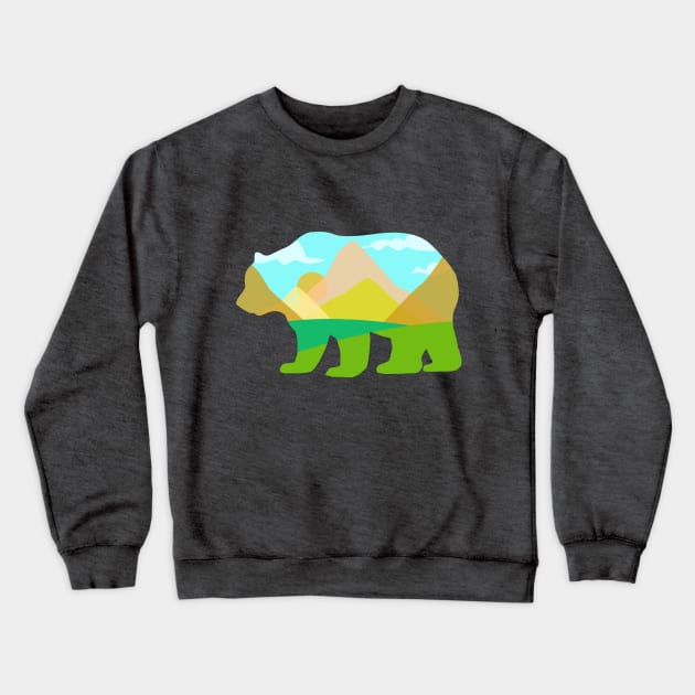 Bear Mountains Crewneck Sweatshirt by ShaDesign